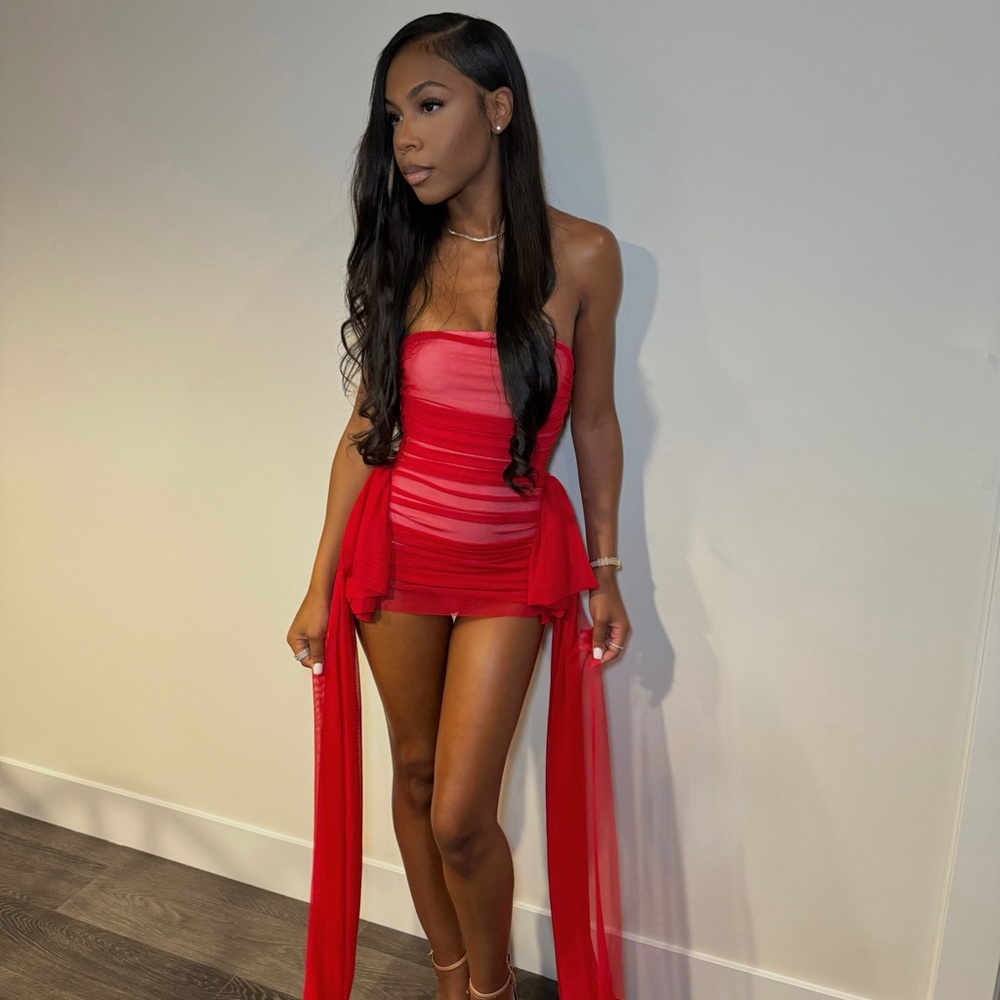 Norma Kamali - Pickleball Dress Red XXS